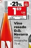 Oferta de VINO ROSADO D.O. NAVARRA por 1,69€ en Maxi Dia