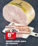 Oferta de JAMON COCIDO EXTRA SIN FOSFATOS por 8,59€ en Maxi Dia
