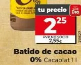 Oferta de BATIDO DE CACAO por 2,25€ en Maxi Dia