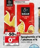 Oferta de SPAGHETTIS N°3 / PLUMAS N°6 por 1,33€ en Maxi Dia