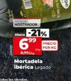 Oferta de Mortadela ibérica legado por 6,99€ en La Plaza de DIA