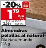 Oferta de Almendras pelada al natural  por 1,79€ en La Plaza de DIA