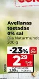 Oferta de Avellanas tostadas 0% sal Dia  por 2,29€ en La Plaza de DIA