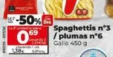 Oferta de Espaguetis Gallo por 1,38€ en La Plaza de DIA
