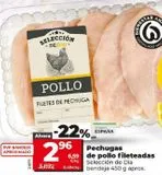 Oferta de Pechuga de pollo por 2,96€ en La Plaza de DIA