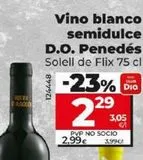 Oferta de Vino blanco semidulce  por 2,29€ en La Plaza de DIA