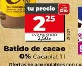Oferta de Batido de cacao Cacaolat por 2,25€ en La Plaza de DIA