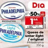 Oferta de Queso de untar Philadelphia por 2,88€ en La Plaza de DIA