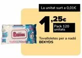 Oferta de Toallitas para bebé BEKYDS por 1,25€ en Supeco