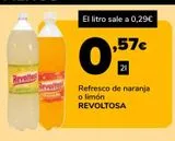 Oferta de Refresco de naranja o limón REVOLTOSA por 0,57€ en Supeco