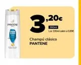 Oferta de Champú clásico PANTENE por 3,2€ en Supeco