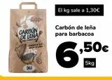 Oferta de Carbón de leña para barbacoa por 6,5€ en Supeco