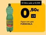 Oferta de Agua con gas_FUENCISLA por 0,5€ en Supeco