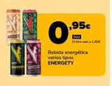 Oferta de Bebida energética varios tipos ENERGETY por 0,95€ en Supeco