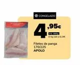 Oferta de Filetes de panga 170/225 APOLO por 4,95€ en Supeco