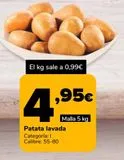 Oferta de Patata lavada por 4,95€ en Supeco