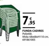 Oferta de Funda para sillas de jardín por 7,95€ en Fes Més