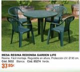 Oferta de Mesas de jardín por 37,95€ en Ferrcash