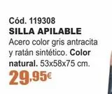 Oferta de Silla apilable por 29,95€ en Ferrcash
