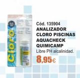 Oferta de Analizador de cloro por 8,95€ en Ferrcash