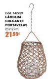 Oferta de Lámpara colgante por 21,95€ en Ferrcash