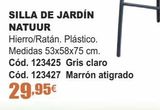 Oferta de Sillas de jardín por 29,95€ en Ferrcash