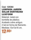 Oferta de Lámparas por 12,95€ en Ferrcash