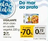 Oferta de Atún en aceite vegetal Vigilante por 2,39€ en Eroski