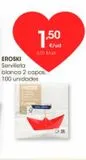 Oferta de Servilletas de papel eroski por 1,5€ en Eroski
