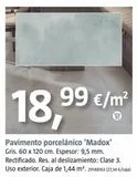 Oferta de Pavimento porcelánico por 18,99€ en BAUHAUS