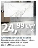 Oferta de Pavimento porcelánico por 24,99€ en BAUHAUS