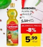 Oferta de Aceite de oliva 0,4 CARBONELL por 5,99€ en Autoservicios Familia