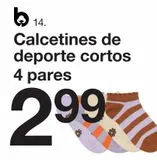 Oferta de Calcetines de deporte cortos  por 2,99€ en ZEEMAN