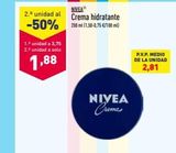 Oferta de Crema hidratante Nivea en ALDI