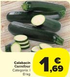 Oferta de Calabacín Carrefour por 1,69€ en Carrefour Market