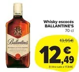 Oferta de Whisky escocés BALLANTINE'S por 12,49€ en Carrefour Market