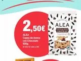 Oferta de 2,50€  ALEA Copos de Avena con Chocolate 500g. el kilo le sale a 5€  ALEA  COPOS de MENA CHOCOLATE  en PrimaPrix