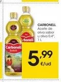Oferta de Aceite de oliva Carbonell en Eroski