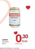 Oferta de Cerveza Aurum en Eroski