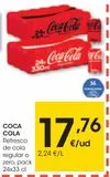 Oferta de Refresco de cola zero Coca-Cola por 17,76€ en Eroski