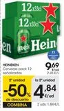 Oferta de Cervezas pack 12 señalizadas Heineken por 9,69€ en Eroski