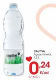 Oferta de Agua mineral Cautiva por 0,24€ en Eroski
