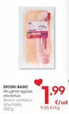 Oferta de Bacon cocido y ahumado eroski por 1,99€ en Eroski