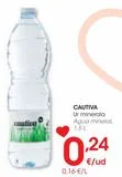 Oferta de Agua mineral Cautiva por 0,24€ en Eroski
