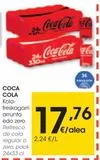 Oferta de Refresco de cola zero Coca-Cola por 17,76€ en Eroski
