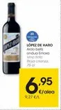 Oferta de Vino tinto Rioja crianza lopez de haro por 6,95€ en Eroski
