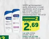 Oferta de Gel de baño Sanex por 4,07€ en HiperDino
