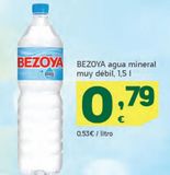 Oferta de Agua Bezoya por 0,79€ en HiperDino