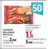 Oferta de Cookies Nocilla en Hipercor