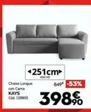 Oferta de Chaise longue con cama  en Conforama